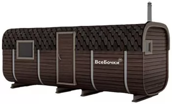 Баня-бочка Квадро